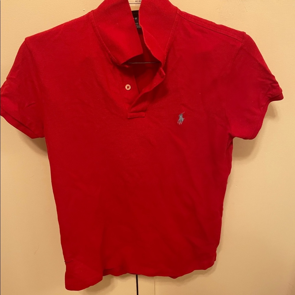 Ralph Lauren Red Womens Polo - M